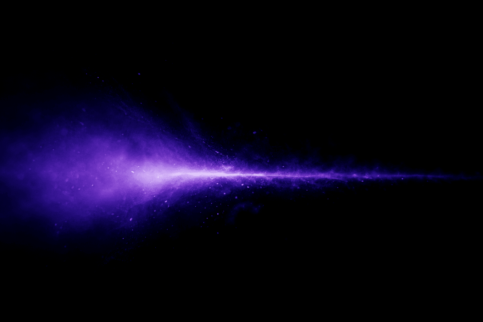 A horizontal seam of violet light opening across the darkness.