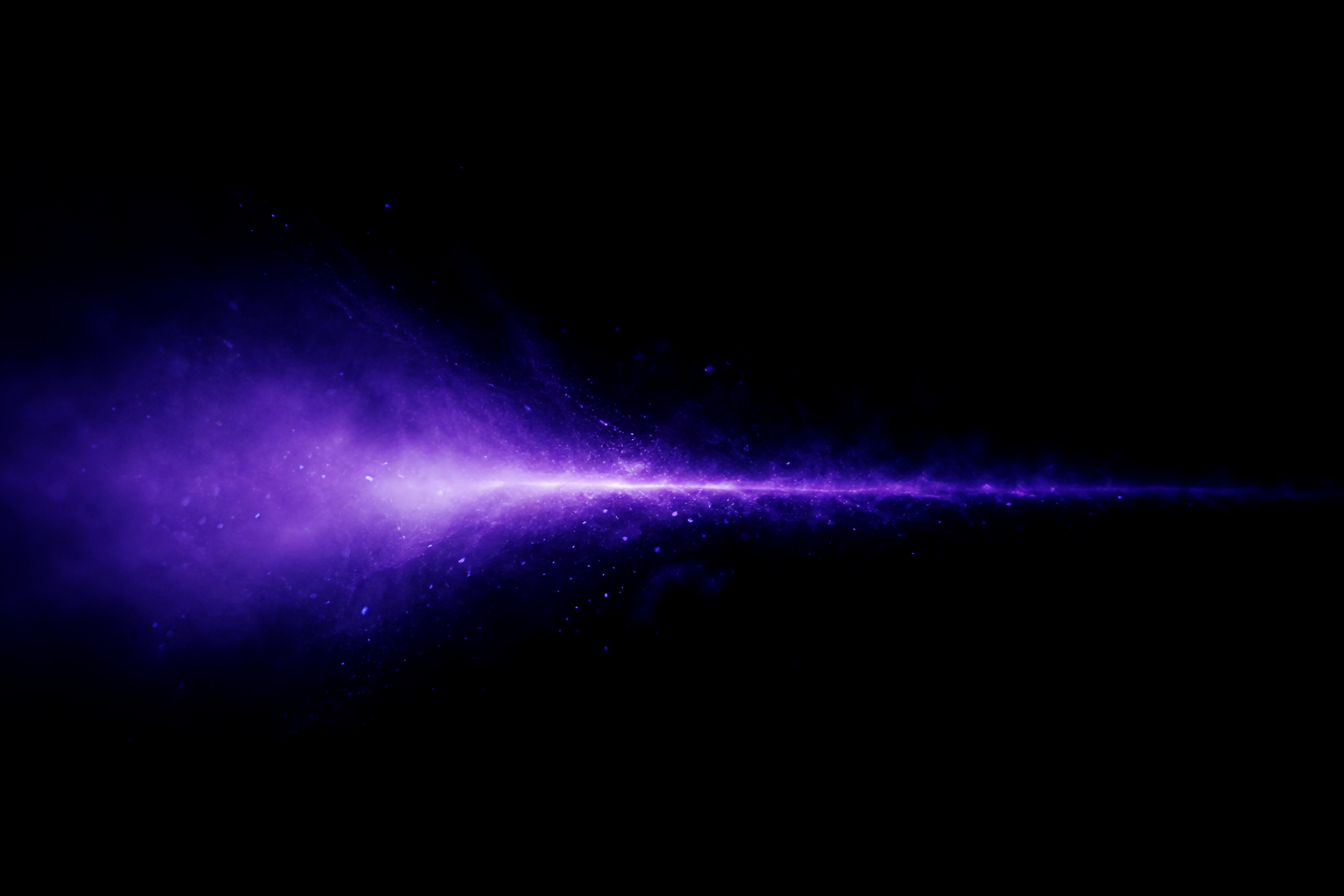 A horizontal seam of violet light opening across the darkness.
